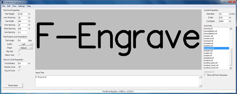 Text to GCode CNC Machine