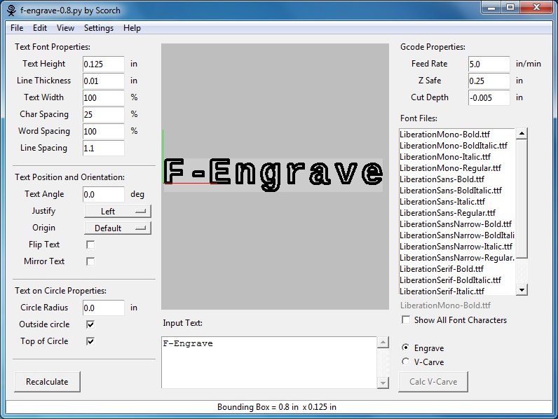 F-Engrave - Text Mode